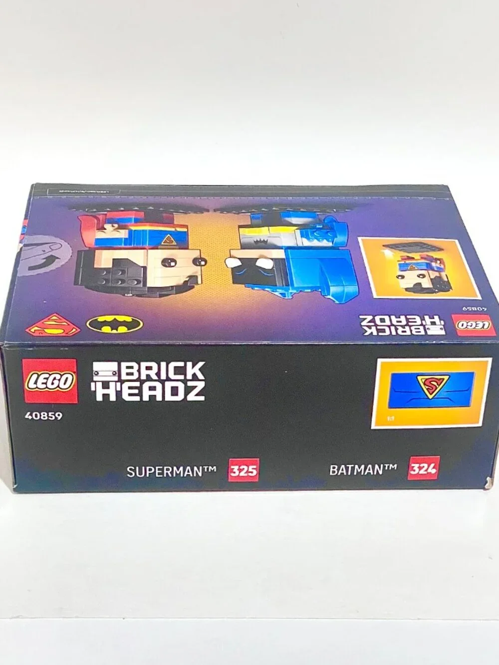 Lego Brickheadz 40859 Golden Age Superman and Batman Figures NIB New in Hand